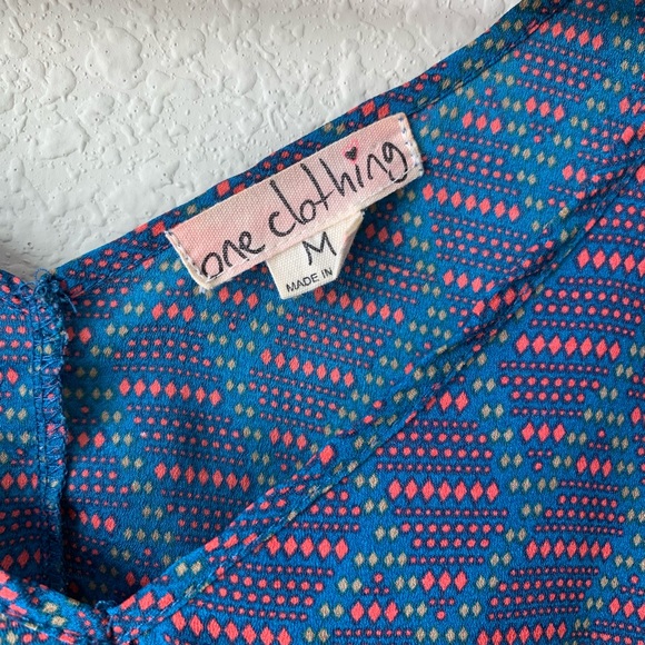 One Clothing | Multicolor Fun Print Mini Dress - Picture 3 of 7